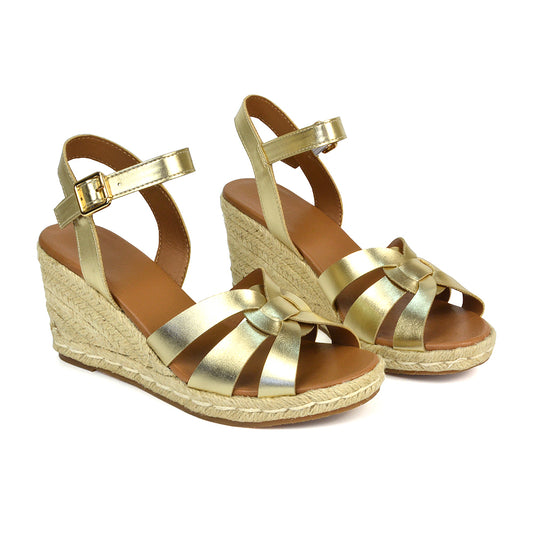 Gold Wedges, Gold Wedge Heels, Wedges, Wedge Heels
