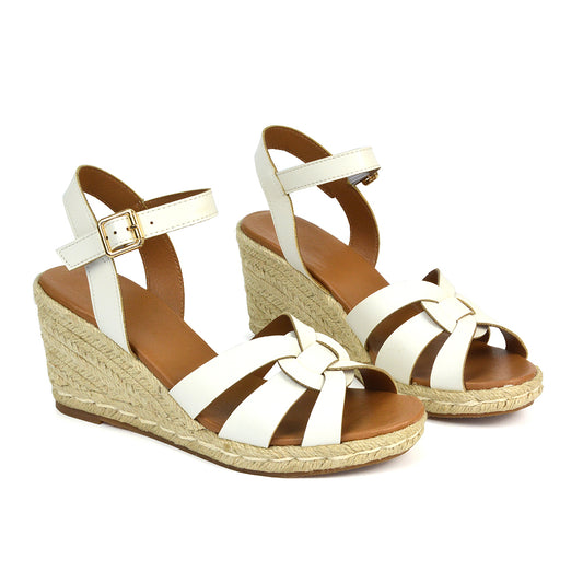 White Wedges, White Wedge Heels, Wedges, Wedge Heels