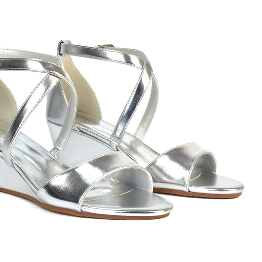 silver wedges, silver wedge heels, wedges, wedge heels