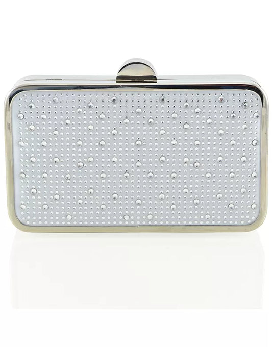 Silver| XY London | JASMINE SILVER SATIN CLUTCH ,JASMINE SILVER SATIN CLUTCH ,JASMINE SILVER SATIN CLUTCH