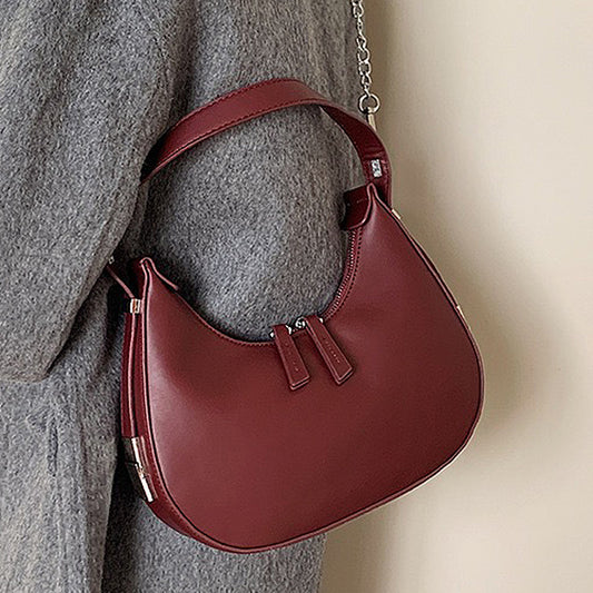 burgundy shoulder bag, women's shoulder bag, women's burgundy shoulder bag, burgundy bag