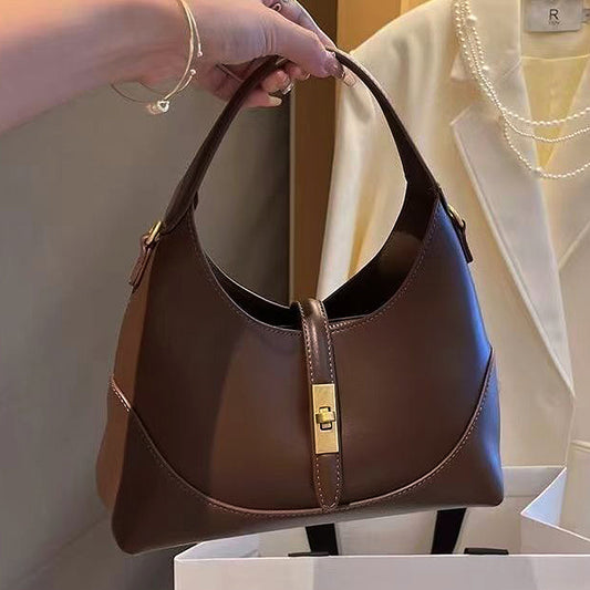 brown bag with handle, brown going out bag