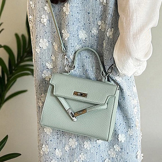 green crossbody bag, green tote bag, crossbody bag, tote bag, Small handbags with silver hardware