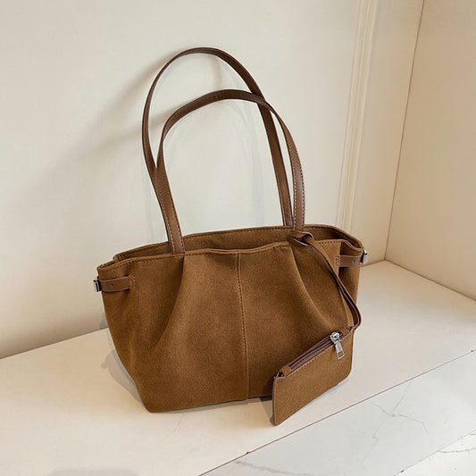 tan slouchy bag with zip, tan handbag for school, Tote bag for university students, tote bag for laptop or tablet