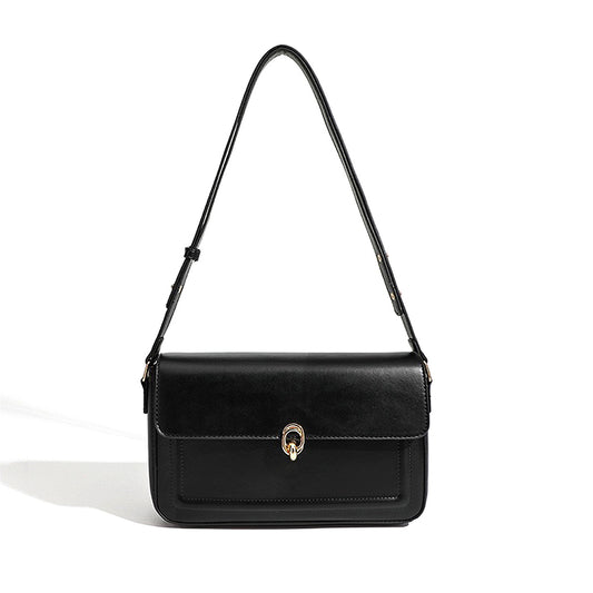black clasp bag, black shoulder bag, womens shoulder bag