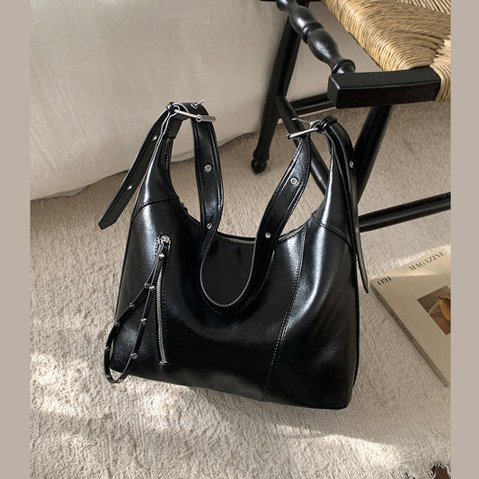 women's slouchy casual shoulder bag, women's slouchy casual shoulder bag for everyday use, buy women's slouchy shoulder bag, women's handbag, black women's slouchy casual shoulder bag