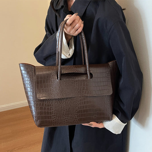 women’s top handle satchel handbag, women’s top handle satchel flap handbag faux leather, women's handbag, brown handbag