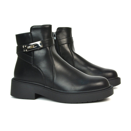 Black Chunky Boots, Black Biker Boots, Chunky Boots, Biker Boots