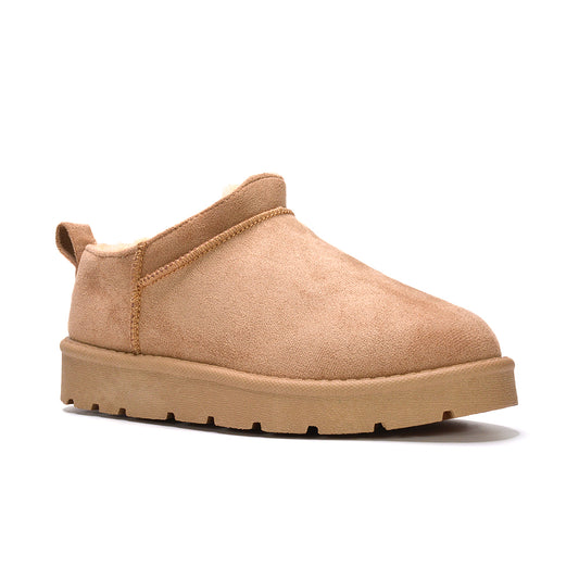 sand fur lined boots, sand slipper boots, Fur-lined slip-on boots, Non-slip sole winter boots, Best winter boots for women 2025, ankle winter boots