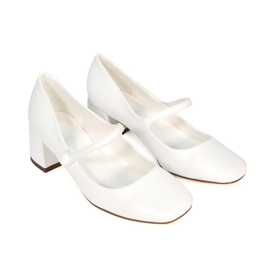 white court shoes, white mid heel court shoes, court shoes, mid heel court shoes