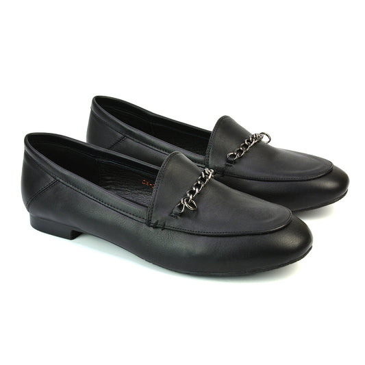 black loafers, back to school, Women’s school shoes, Elegant women’s flats for school