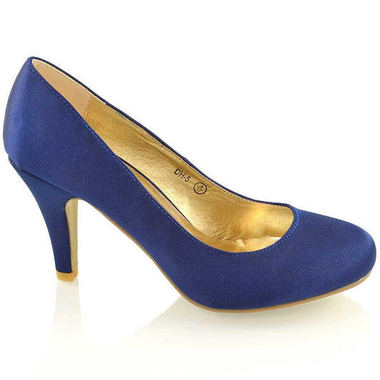 | XY London | Navy  heels,Navy  high heels,Navy  court heels,Navy  court shoes,Navy  block heels
