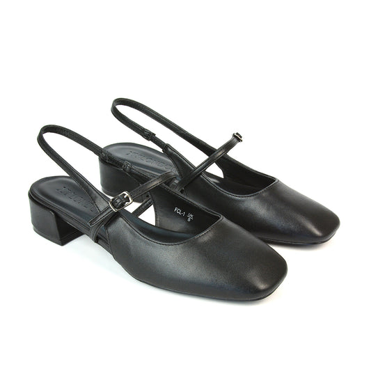 black low block heeled court shoes, black ballet heels, low block heeled court shoes, ballet heels
