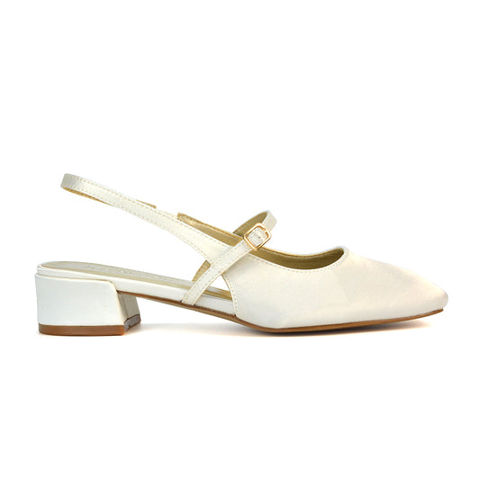 ivory low heeled court shoes- comfort and stylish, perfect for brunch with the girls, date night or take your everyday look to new heights