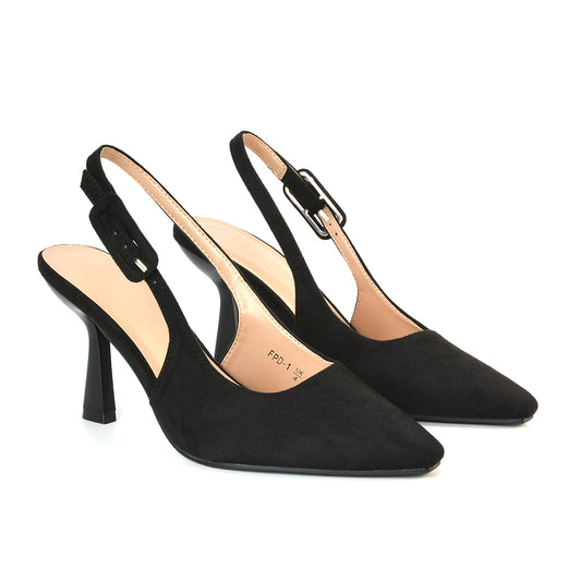 Black Stiletto High Heels, Black Court Shoes, Black Court Heels, Black Pointed Toe Heels