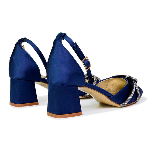 navy heels, heels, pointed toe ankle strap heels