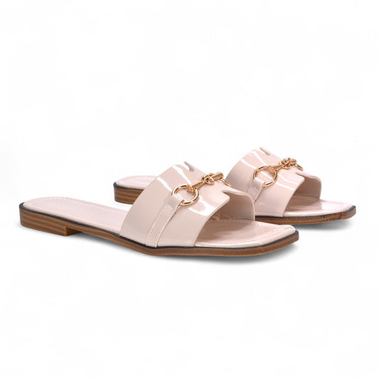 nude slides, nude sandals, slides, sandals