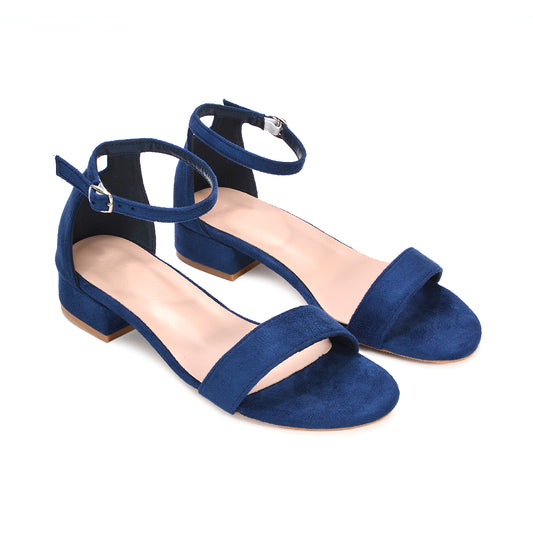navy heeled sandals, navy low heels, heeled sandals, low heels