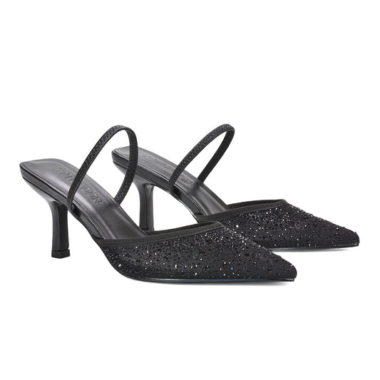 black prom heels, black high heels,	women’s court shoes, stiletto heels, rhinestone slingback heels