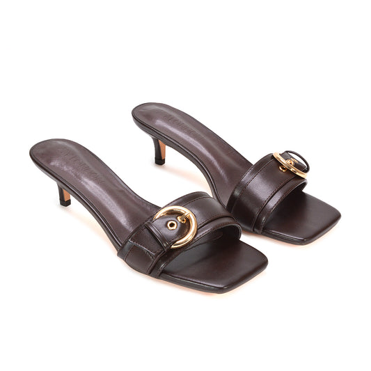 brown kitten heels, brown kitten heel sandals, kitten heels, kitten heel sandals