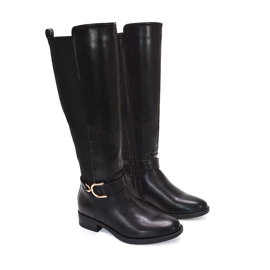 Versatile black knee boots, Comfortable everyday riding boots, Supportive and comfy winter boots