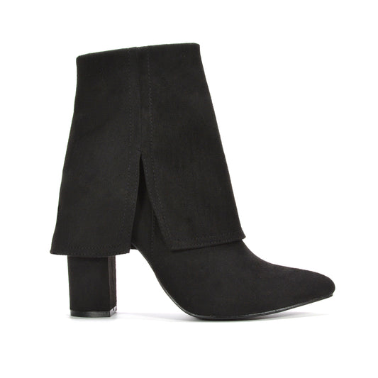 black ankle boots, black heeled ankle boots, ankle boots, heeled ankle boots, Women’s ankle boots, Women’s high block heel ankle boots, Fall and winter fashion boots