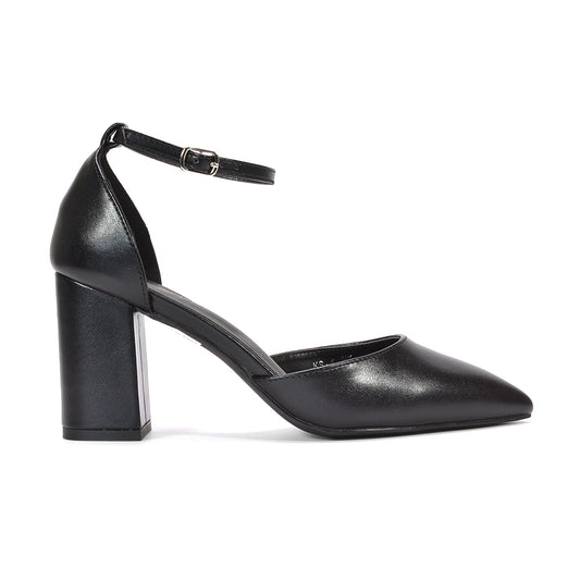 black women’s pointed toe block heel shoes. black pointed toe ankle strap pumps women, black women’s chunky heel dress shoes, black pointed toe pumps with block heels