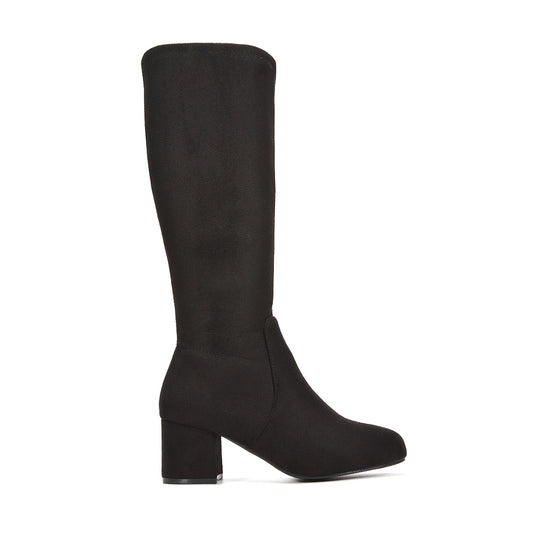 black boots, black knee high boots, boots, knee high boots