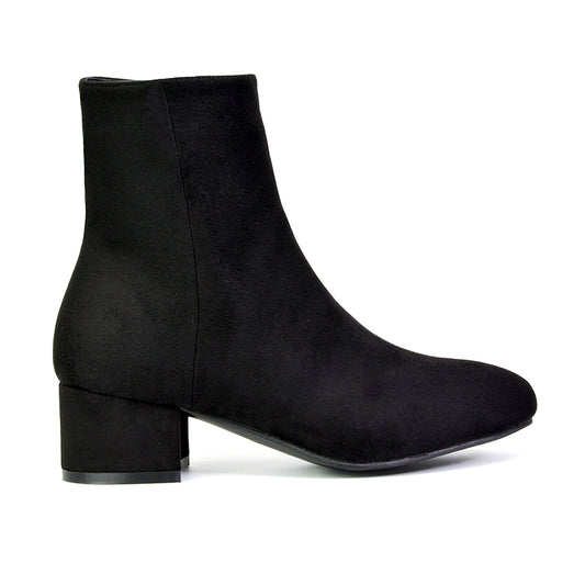 black low heel zip up Chelsea ankle boots for women, women’s black Chelsea boots with side zip, black low heel Chelsea ankle boots for women, women’s black zip up ankle boots
