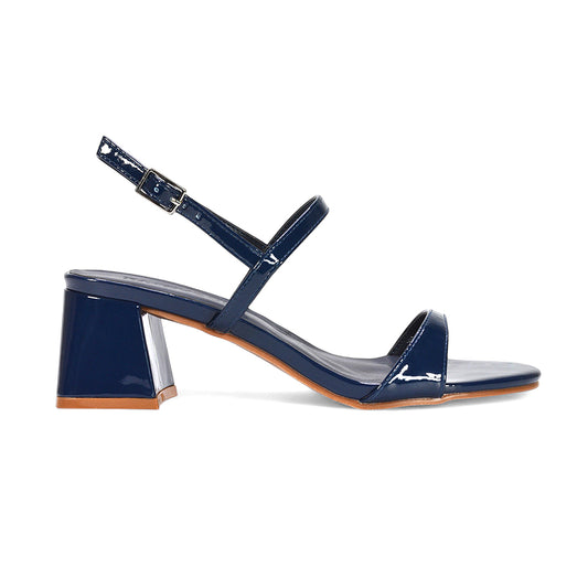 navy slingback heels, navy strappy heels, women's summer heels, adjustable strap heels