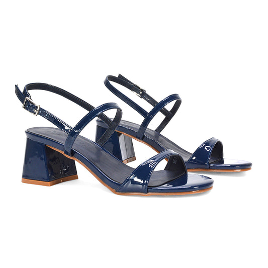 navy block heels, navy mid block heel sandals, dressy sandals for women, mid heel sandals for women