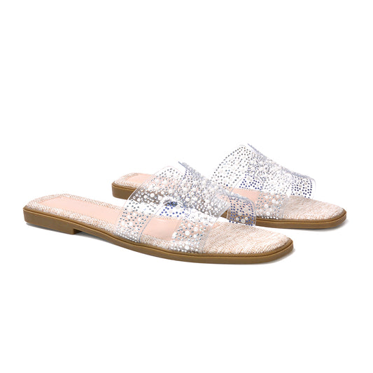 nude diamante sandals, nude sparkly sandals, diamante sandals, sparkly sandals, diamante flat shoes, crystal sandals, flat sparkly sandals