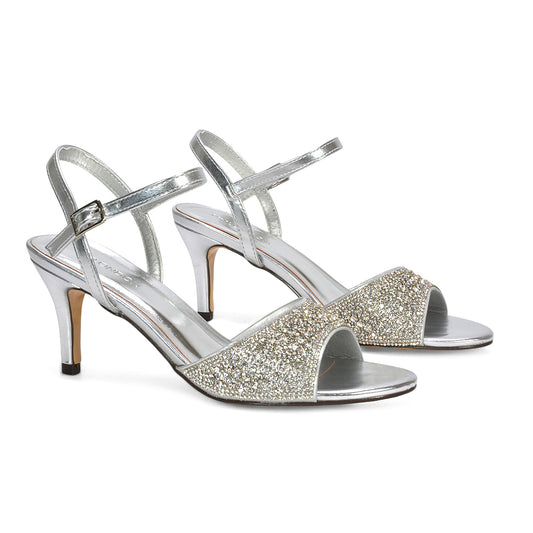 women’s diamante heels, women’s diamante strappy stiletto heels, buy diamante heels women online, rhinestone heels women, prom heels, silver heels