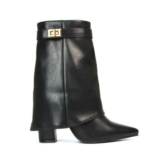 Black Synthetic Leather | XY London