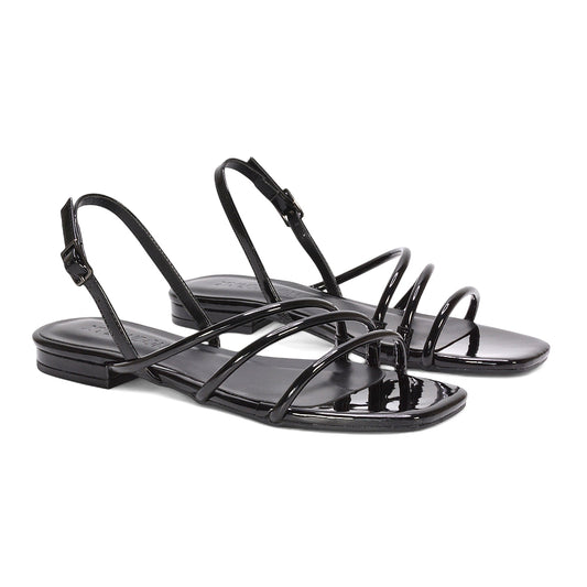 black strappy sandals, black flat sandals, strappy sandals, flat sandals