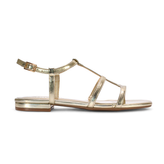 gold caged sandals, gold strappy sandals, caged sandals, strappy sandals