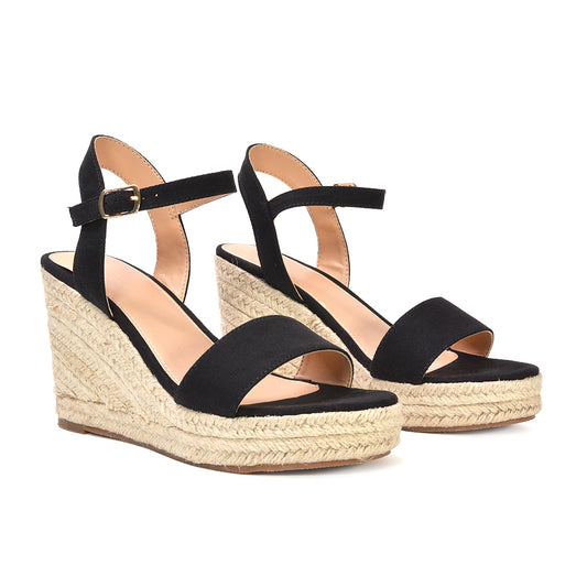 black wedge heels, black platform wedge heel sandals, wedge heels, platform wedge heel sandals