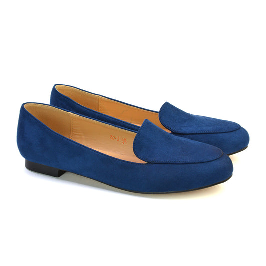 navy loafers, Women’s Flat Loafers, Ladies Slip On Pumps, Women’s slip on flat loafers for work
