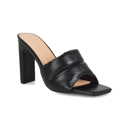 Red  | XY London | block heels,womens mules,square toe heels,ladies heels online,Red high heels