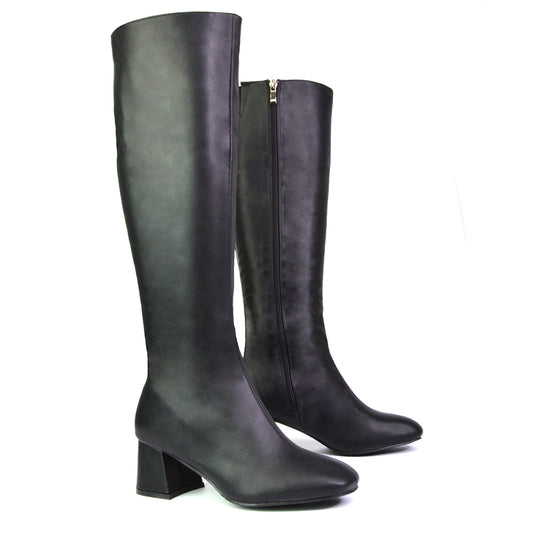 Black Synthetic Leather | XY London