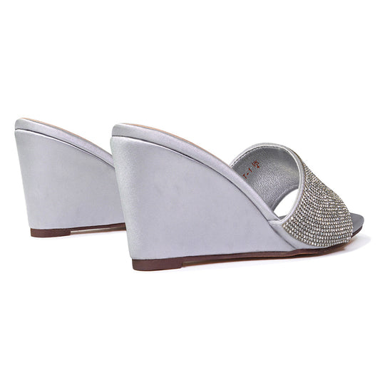 Silver | XY London | silver wedges,silver wedge heels,silver wedge sandals,silver sandal wedge heels,silver sandals