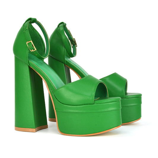 | XY London | Green Heels,Green High Heels,Green Platform Heels