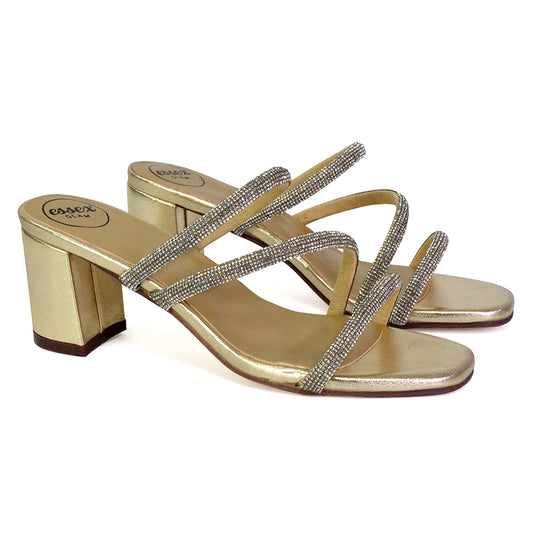 | XY London | gold heels,gold high heels,gold mules,gold mule heels,gold block heels