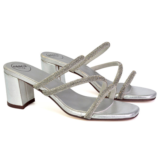 | XY London | silver heels,silver high heels,silver mules,silver mule heels,silver block heels