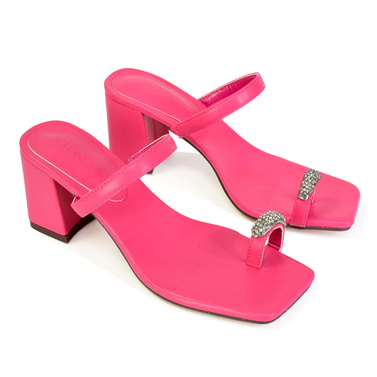 | XY London | pink high heels,pink heels,pink mules,pink mule heels,pink block heels
