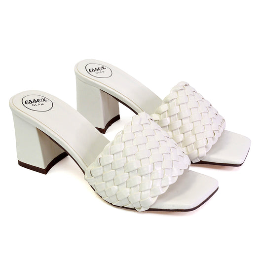 | XY London | white heels,white high heels,white mules ,white mid heels,white mid block heels
