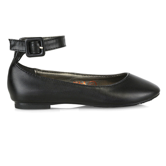 Black | XY London | ankle strap pumps,black kids pumps,black school pumps girls,girls school disco shoes