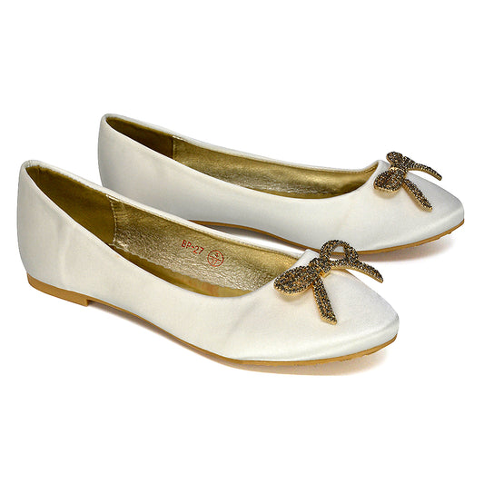 | XY London | ivory flats,ivory pums,ivory pump shoes,ivory bridal flats,ivory bridal shoes