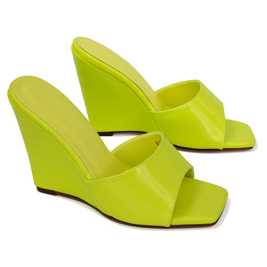 | XY London | green wedges,green wedge sandals,green wedge heels,green wedge heel sandals,green wedges for women
