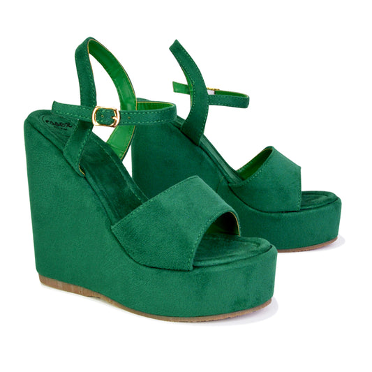 | XY London | green heels,green high heels ,green wedges,green wedge heels,green platform wedges